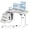 White, variant on GUNAITO 47.2" Electric Standing Desk with 3-Drawer Cabinet, Adjustable Height Desk with Memory Panel, Office & Gaming Desk,Nutural