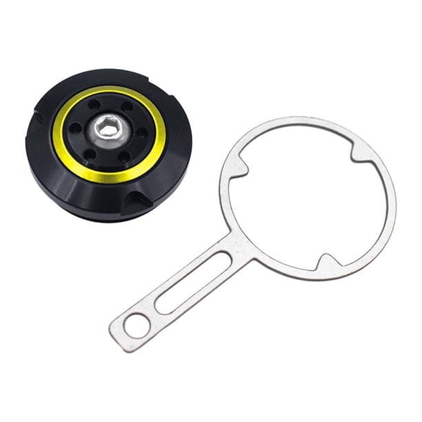 Reemplazo del tapón de la tapa del filtro de aceite de la motocicleta, protección del tornillo de la tapa del tanque de aceite Amarillo