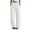 White, variant on HomeDM Wide Leg Sweatpants with Pockets Womens High Waisted Joggers Gray Lounge Pants for Casual Gym Size L
