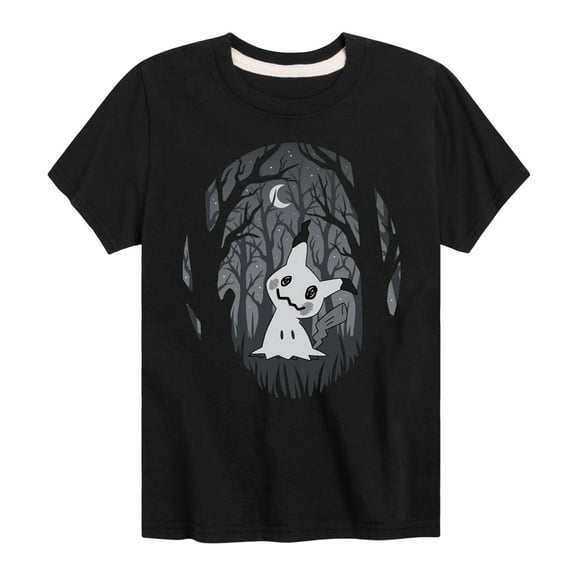 Pokémon - Mimikyu Haunted Halloween Forest - Youth Short Sleeve Graphic T-Shirt