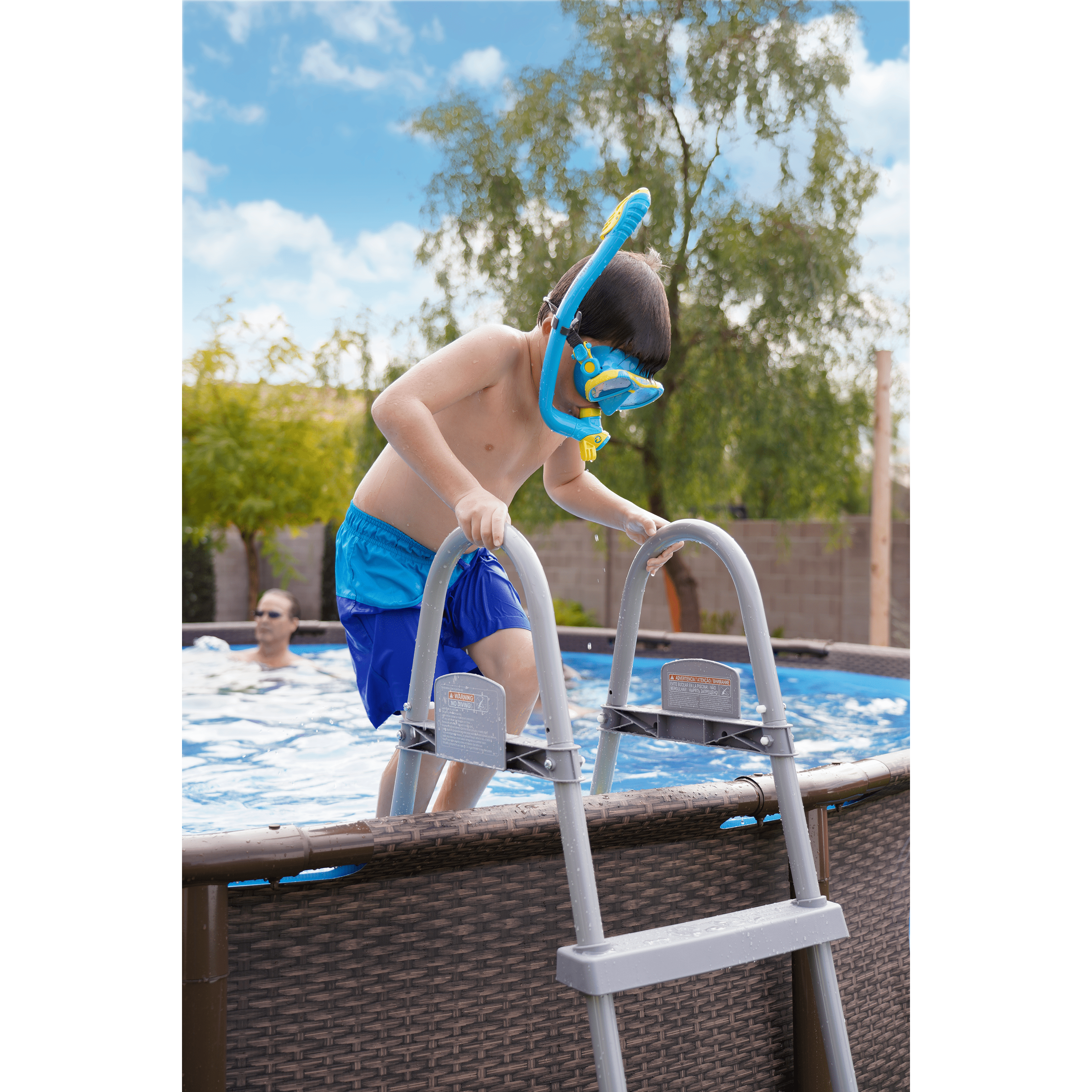 Coleman 18' x 48" Power Steel Swim Vista Series II Swimming Pool Set