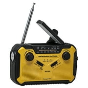 Kaito KA369 Solar SOS Siren Portable Emergency Radio, Yellow