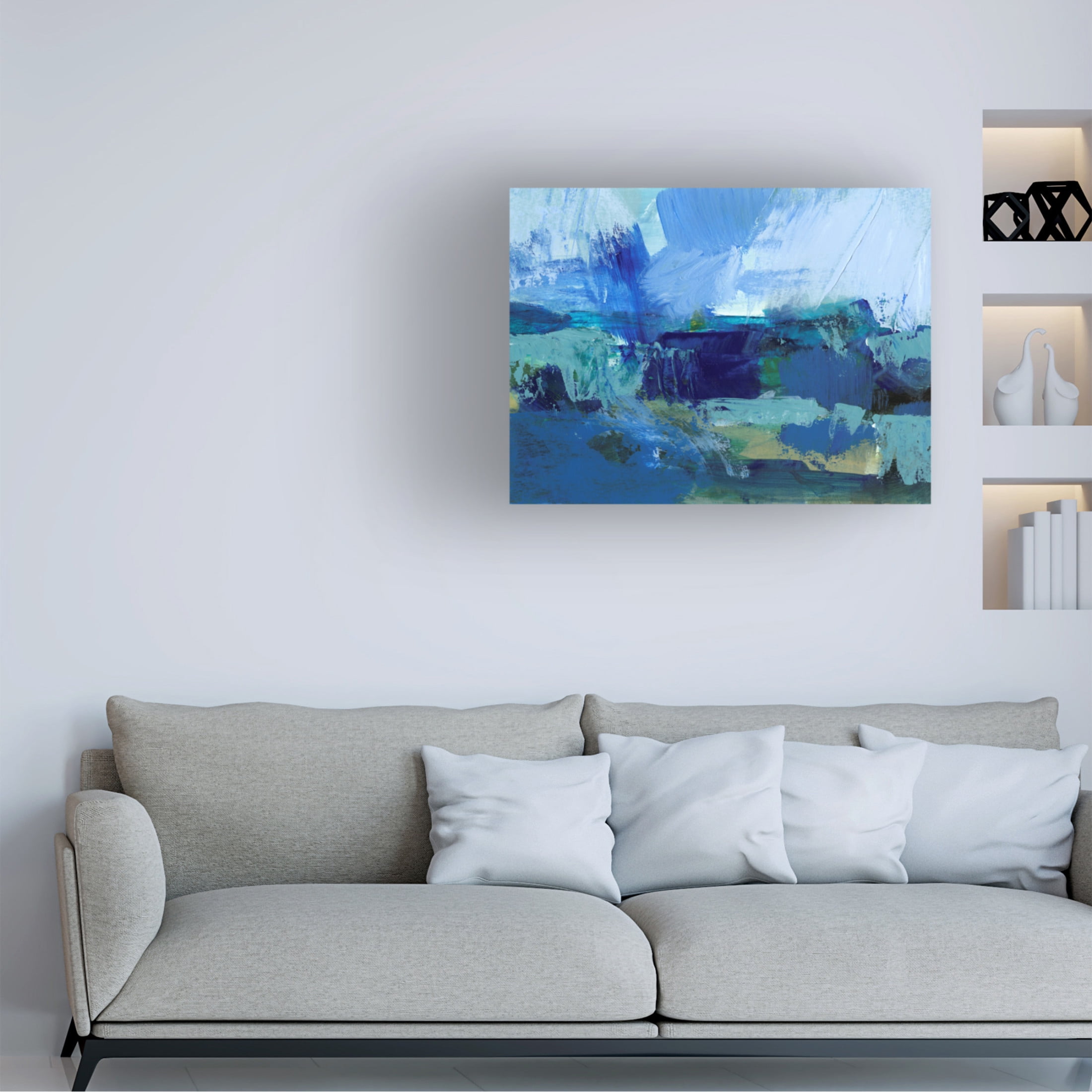Trademark Fine Art Victoria Barnes Wild Seas I Canvas Wall Art