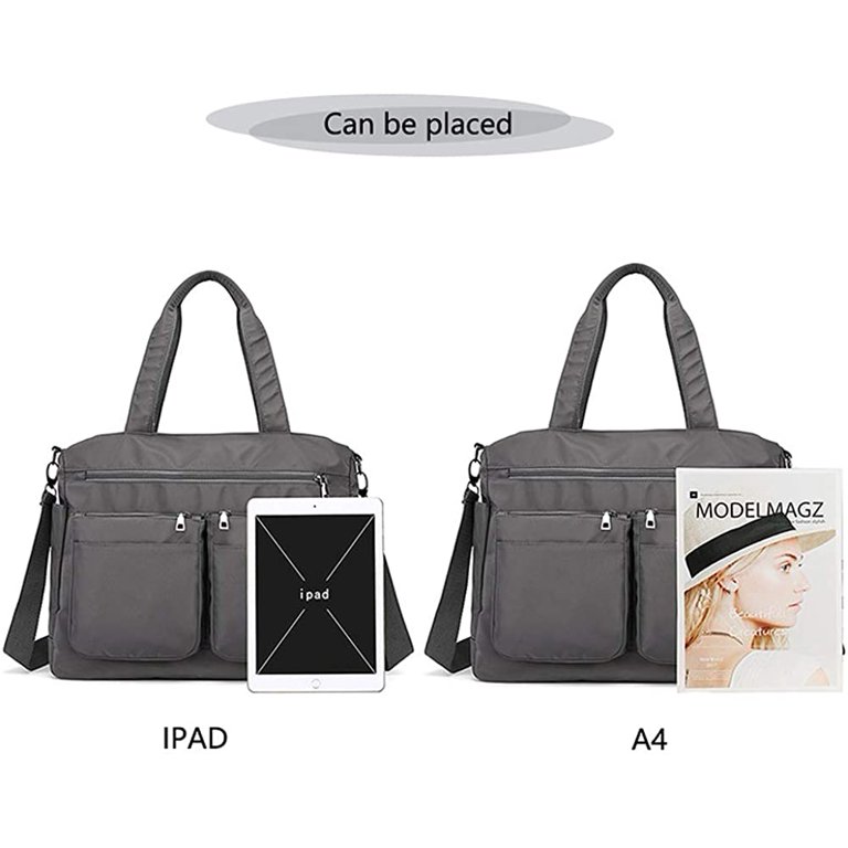 PIKADINGNIS Work Bags for Women Large Tote Bag Waterproof Travel Laptop Bag  Designer Hobo Nylon Shoulder Bag 
