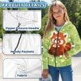 thumbnail image 6 of chaqlin Red Panda Hoodies for Girls 8-10 Cute Full-Zip Hoodie Jacket Winter Long Sleeve Hooded Sweatshirt Kangaroo Pocket Full Zip Kids Sweater Top, 6 of 7