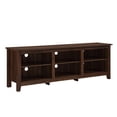 thumbnail image 1 of Pemberly Row 70" TV Stand Storage Console in Dark Walnut, 1 of 4