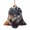 Bell Shape, variant on Tribal Ethnic Wolf Spirit Abstract Wooden Christmas Ornament Angel Shape,Xmas Tree Hanging Decoration 6 PCS