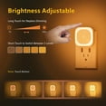 thumbnail image 5 of 2 Pack Plug in Night Light with Motion Sensor & Dusk to Dawn Sensor, 3 Sensor Modes, Dimmable Night Lights Plug into Wall, Auto ON/Off, Amber Nightlight for Kids, Bathroom, Bedroom, Stairs, 5 of 5