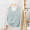 thumbnail image 2 of Ruyang Girls Thermal Vest Kids Plain Sleeveless Velvet Vest Cute Warm Waistcoat Solid Winter Tank Top Soft Undershirt, 2 of 9