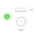 thumbnail image 2 of 5 Packs Round Bubble Level 12x6mm Mini Circular Bullseye Spirit Levels for Camera Tripod Telescope, Green, 2 of 6