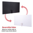 thumbnail image 4 of GE Antena de TV Interior Ultra Edge, Negro, Blanco, 4K 1080P VHF UHF, Antena de Largo Alcance, Digit, 4 of 5