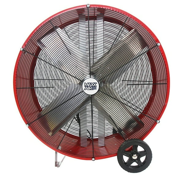 Maxx Air Standard-Duty Industrial Fan,1/2 HP BF36DD RED