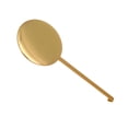 thumbnail image 2 of Wall Clock High Gloss Gold Metal Pendulum Swing Movement Quartz Accessories, 2 of 8