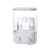 WRISTBIQUE Suction Mounted Soap Dispenser Square Wall Mounted Design 1Pcs