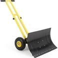 thumbnail image 2 of Royalbelle Yellow Black 29x16 Inch Snow Shovel with Wheels, Steel Blade, 2 of 7