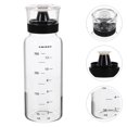 thumbnail image 3 of Kitchen Oil Bottle Clear Oil Container Vinegar Storage Bottle Kitchen Seasoning Bottle(350ml), 3 of 8