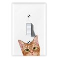thumbnail image 1 of WIRESTER Plaque d'Interrupteur à Bascule Simple/couvercle de Plaque Murale - Chaton Tigré Orange, 1 of 6