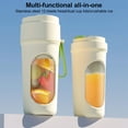 thumbnail image 3 of Fabricante Exprimidor Portátil Pequeño Jugo 450 Ml Recargable para Viajar () Verde, 3 of 9