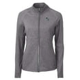 thumbnail image 2 of Women's Cutter & Buck Heather Black Carolina Panthers Adapt Eco Knit Heather Full-Zip Jacket, 2 of 3