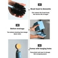 thumbnail image 6 of Specollect Deep Cleaning Toilet Brush, Toilet Brush and Holder Set, Bristles Toilet Bowl Brush Head with Ventilated Holder, Wall Mounted Compact Toilet Brush Set for Bathroom Deep Cleaning, 6 of 7