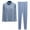 Light Blue, variant on HAiming Womens Soft Pajama Sets Plus Size Turtleneck Long Sleeve Tops and Pants 2 Piece 2025 Casual Outfits Loungewear