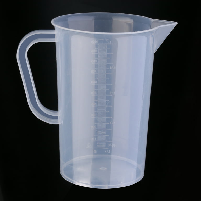 Nuolux Measuring Cups Cup Plastic Liquid Adjustable Pitcher Oil Container Scale Liquids