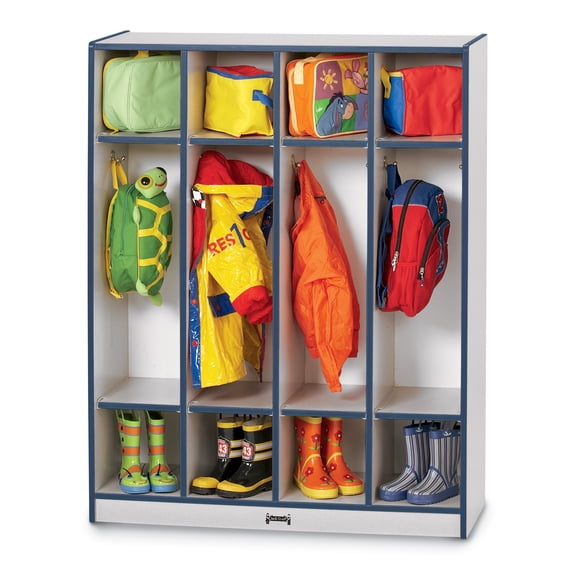 4 Section Coat Locker - Navy