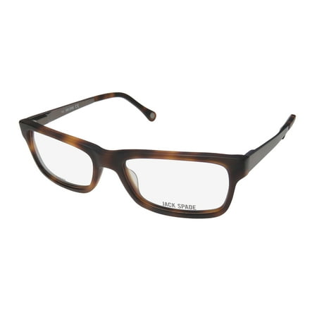 New Jack Spade Cameron Mens/Womens Designer Full-Rim Matte Blonde Tortoise Authentic Contemporary Spectacular Frame Demo Lenses 53-17-140 Flexible Hinges Eyeglasses/Eyewear