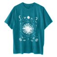 thumbnail image 4 of YDLCAFD Button Down Shirts for Women Work Pattern Women Oversized Loose Crew Neck Short Sleeve T Shirts Summer Tops Shirt Tops Women Printed Casual Tops Blouse, 4 of 4