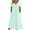 Mint Green, variant on Summer Eyelet Midi Dresses for Women 2024 Short Sleeve V Neck Tie Waist Dresses Pleat Loose Comfy A-Line Dresses with Pockets