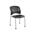 thumbnail image 1 of Safco Reve Guest Straight Leg Round Back - Chaise - Visiteur - Noir (Lot de 2), 1 of 3