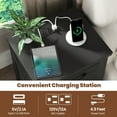 thumbnail image 2 of NEGYLIM 2-Piece Nightstand, Farmhouse End Table with Charging Station, 3 Drawers Storage for Bedroom, 2 of 11