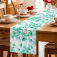 thumbnail image 5 of Spring Flowers Table Runner 90 Inches, Green Blossom Watercolor Botanical Florals Bed Runner Dresser Scarves Tabletop for Indoor Outdoor Parties/Ceremony/Banquet, 13" x 90", 5 of 9