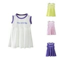 thumbnail image 2 of Zwiiyzr Girls Summer Dress Sleeveless Swing Sundress Kids Casual Beach Tunic Shirt Tank Dresses Pink, 2 of 6