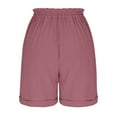 thumbnail image 6 of Women's Dressy Bermuda Shorts - High Waist Knee-Length Cargo Style with Pockets, Trendy Casual Vacation Shorts for Summer, 6 of 6