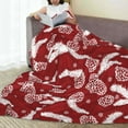 thumbnail image 6 of Pofeuu Christmas Holiday Pinecone Print Ultra-Soft Micro Fleece Blanket,for Bed Or Sofa,All Season Throw Blankets Flannel Blanket-40"x30", 6 of 7