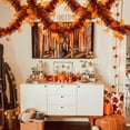 thumbnail image 5 of Taotanxi 76" Halloween Tinsel Garlands,Funny Orange Pumpkin Shiny Metallic Twist Foil Tinsel Garland Hanging Holiday Decorations for Home Indoor Outdoor Festivities Party Decor, 5 of 6