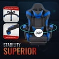 thumbnail image 6 of Preenex High Back & Adjustable Swivel Gaming Chair, Blue, 6 of 12