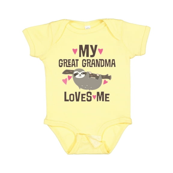 Inktastic My Great Grandma Loves Me Girls Baby Bodysuit