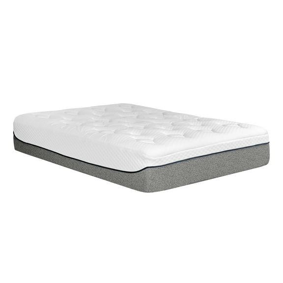 JERFIT 13 Inch King Cooling Gel Memory Foam Mattress, Medium Plush Feel, CertiPUR-US Certified, Bed-in-a-Box, Pressure Relief, Motion Isolation, White