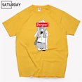 thumbnail image 1 of Camiseta de algodón con estampado negro de Senpai Anime Girl Nerdy para hombre, camiseta de manga corta para mujer, camiseta de algodón, ropa unisex Harajuku, 1 of 5