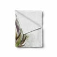 thumbnail image 2 of Artichoke Soft Flannel Fleece Throw Blanket, Hand Drawn Delicious Fresh Vegetable Healthy Menu Eats Super Food, Cozy Plush for Indoor and Outdoor Use, 50" x 60", Fern Green and Black, by Ambesonne, 2 of 6
