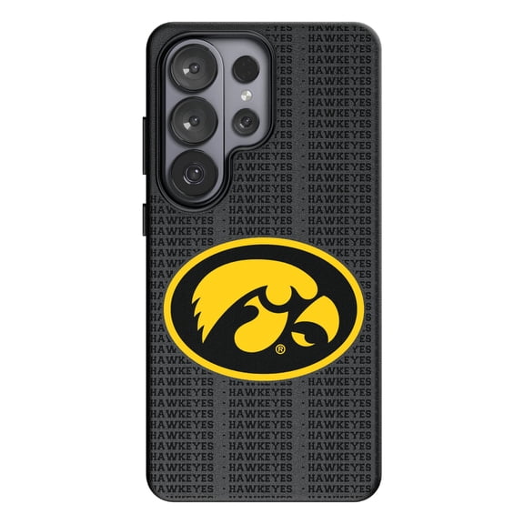 Keyscaper Iowa Hawkeyes Text Backdrop Galaxy Magnetic Bump Case