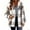 Khaki, variant on Womens Fleece Zip Up Jacket Trendy Long Sleeve Plaid Sherpa Shacket Loose Fit Lightweight Warm Fuzzy Fall Coats