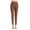 Coffee, variant on Women's Thermal Velvet Leggings, Mid-Rise Fleece-Lined Base Layer Pants, Warm Soft Touch Tights for Winter