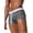 Dark Gray, variant on Men'S Drawstring Swim Trunks with Contrast Waistband, Zipper Pocket & Side Slit