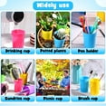 thumbnail image 6 of Triani 12Pcs Unbreakable Reusable Drinking Cup 13.5oz /400ml Plastic Kids & Adults Cups Plastic Kids Juice Tumblers in 6 Assorted Colors for Outdoor Drink Party Event, 6 of 9