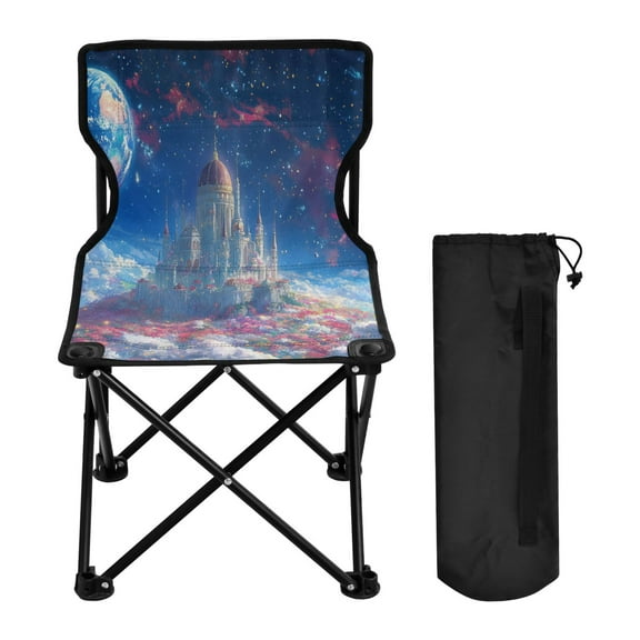 BZSMCE Camping Chairs Modern Blossoming Paradise Pattern Folding chair