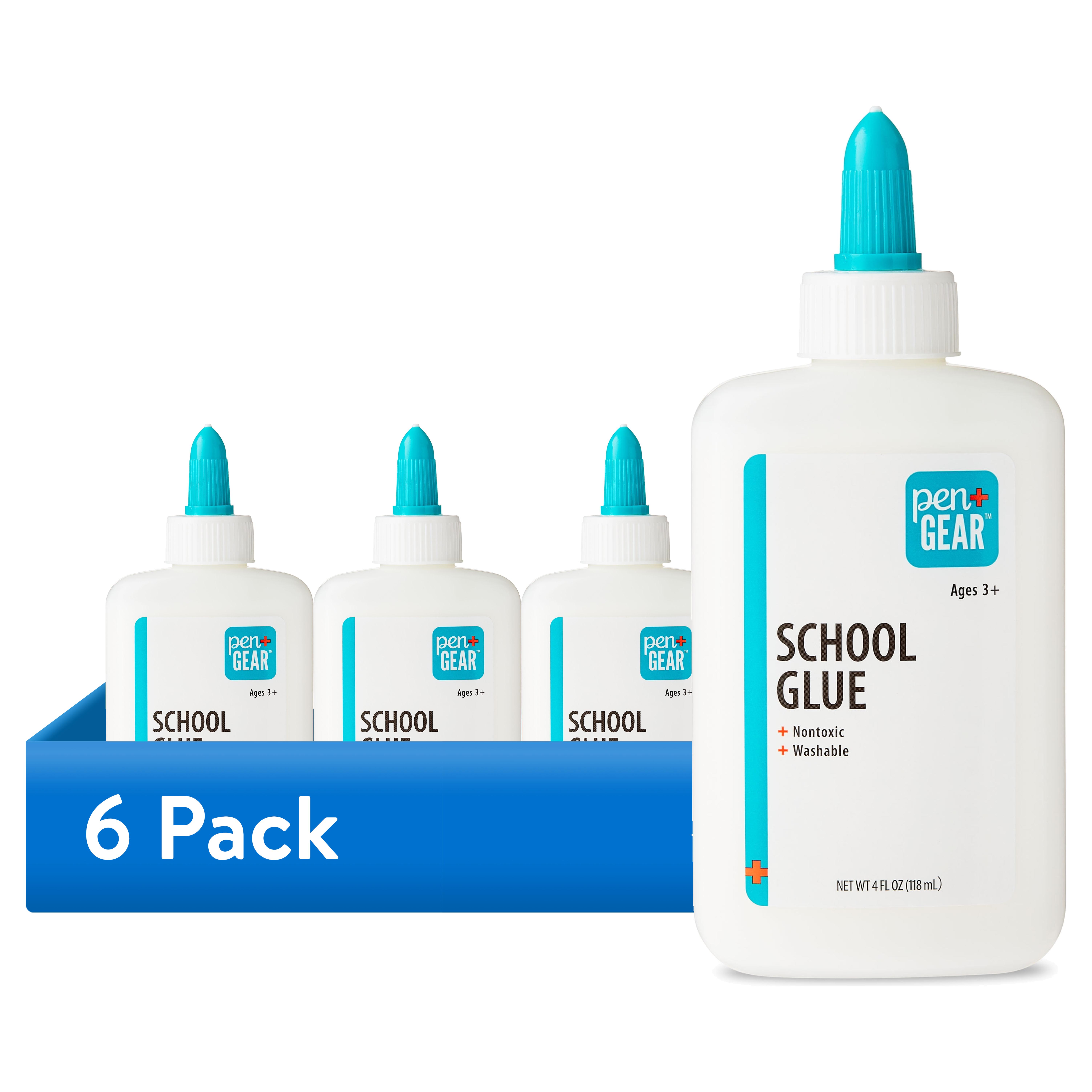 (6 pack) Pen+Gear School Glue, White, Washable, 4 fl oz