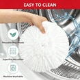 thumbnail image 7 of [8 Pack]Spin Mop Replace Head, Spin Mop Head Refill, Universal Microfiber Replacement Mop Heads, Machine Washable, Deep Cleaning and Easy-to-Replace(White), 7 of 7
